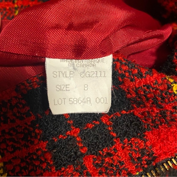 VTG CANADA MADE PLAID BLAZER SKIRT SET - Picture 7 of 11